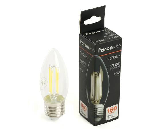 Светодиодная лампа Feron LB-1208 E27 8W 4000K 51242