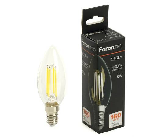 Светодиодная лампа Feron LB-1206 E14 6W 2700K 51244