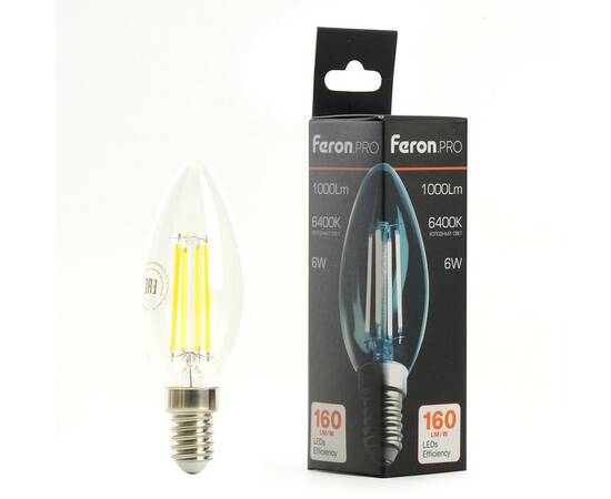 Светодиодная лампа Feron LB-1206 E14 6W 6400K 51246, изображение 8