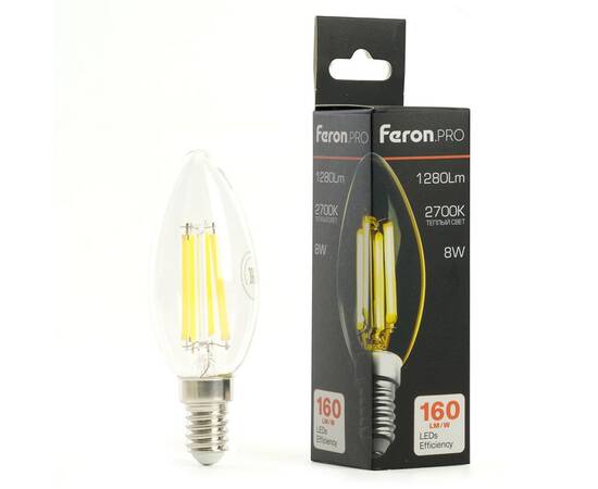 Светодиодная лампа Feron LB-1208 E14 8W 2700K 51247, изображение 8
