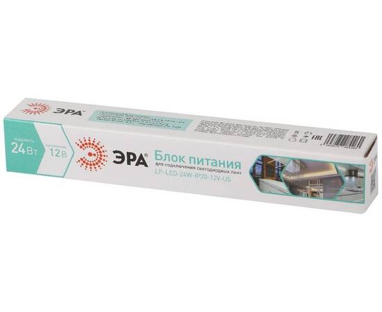 Блок питания Эра 24Вт DC12В 2A IP20 LP-LED-24W-IP20-12V-US Б0061150, изображение 4