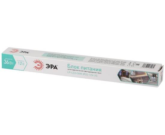 Блок питания Эра 36Вт DC12В 3A IP20 LP-LED-36W-IP20-12V-US Б0061151, изображение 4