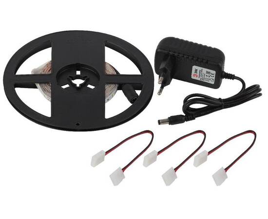 Комплект светодиодной ленты Эра 12В 2835 4,8Вт/м 2700K 5м IP20 2835kit-4,8-60-12-IP20-2700-5m Б00430