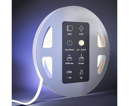 Светодиодная лента Maytoni Led Strip 24В 14,4Вт/м 2700-6000К 5м IP20 201125, изображение 3