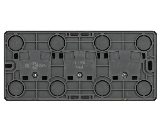 Розетка тройная с заземлением Эра 11-2208-05 Б0063007, изображение 3