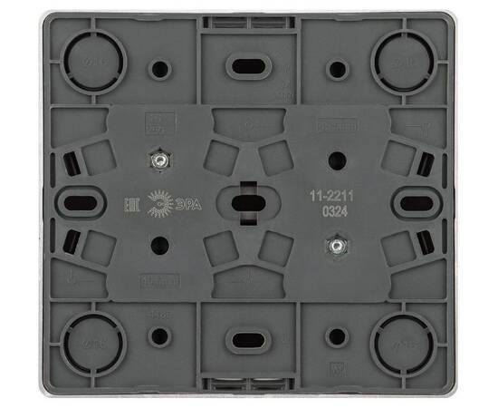 Розетка четырехместная с заземлением со шторками Эра 11-2211-03 Б0063022, изображение 3