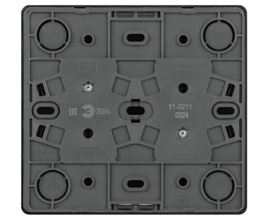 Розетка четырехместная с заземлением со шторками Эра 11-2211-05 Б0063004, изображение 3