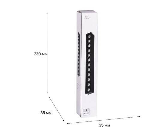 Трековый магнитный светильник Reluce 13004-9.3-001UR magnetic LED12W BK, изображение 3
