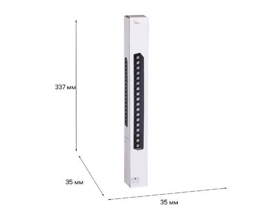 Трековый магнитный светильник Reluce 13004-9.3-001UR magnetic LED18W BK, изображение 3