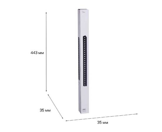 Трековый магнитный светильник Reluce 13004-9.3-001UR magnetic LED24W BK, изображение 3