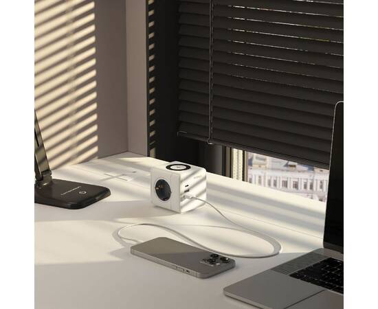 Розеточный блок 3-местный + 3 USB + беспроводная зарядка Werkel 4690389204265 W6513501 a066454, изображение 3