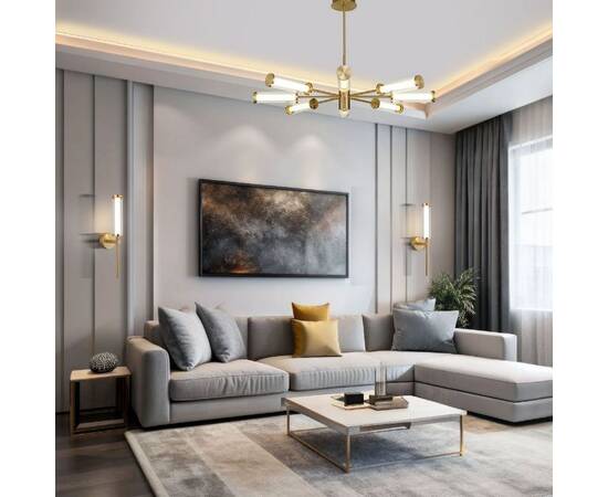 Люстра на штанге Eurosvet Stark 50386 LED латунь a067957, изображение 4