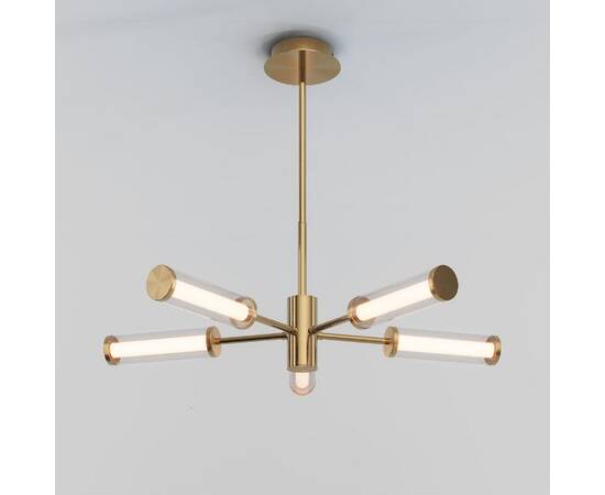 Люстра на штанге Eurosvet Stark 50386/5 LED латунь a067956
