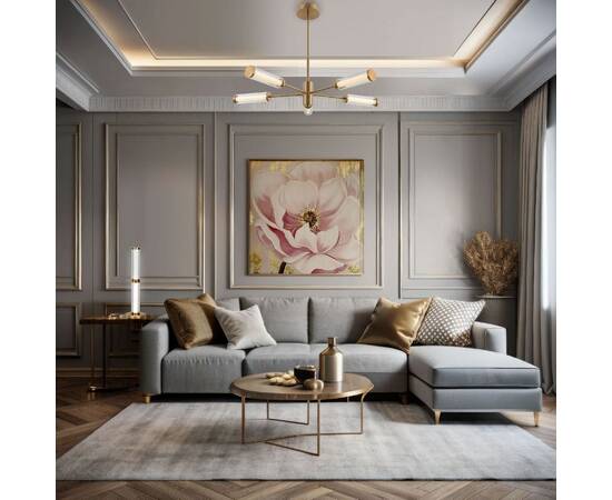 Люстра на штанге Eurosvet Stark 50386/5 LED латунь a067956, изображение 2