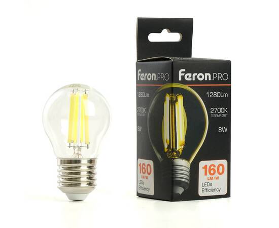 Лампа светодиодная Feron LB-1708 E27 8W 2700K 51253, изображение 8