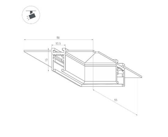 Коннектор угловой Arlight MAG-MICROCOSM-CON-FDW-L90 044524, изображение 2