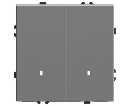 Выключатель 2-клавишный c индикатором Stekker Эмили RSW10-5102-10 49942