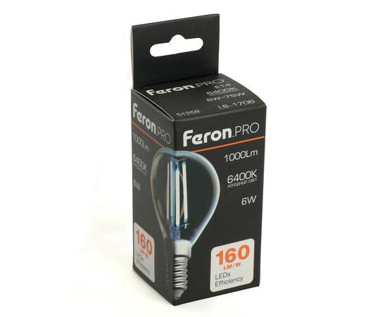 Лампа светодиодная Feron LB-1706 E14 6W 6400K 51258, изображение 9