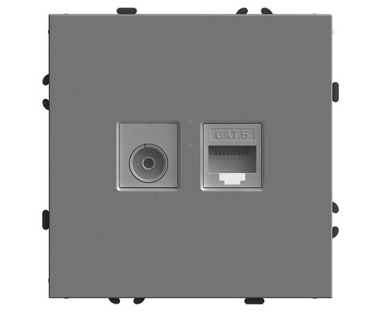 Розетка TV + компьютерная RJ-45 Stekker Эмили RST00-5106-10 49950