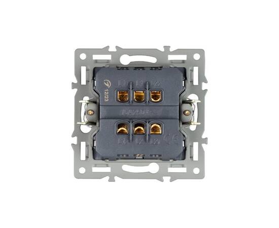 Механизм выключателя одноклавишный перекрестный  Arlight SWT-MKX1-PL-BK (250V, 16A) 043719, изображение 2