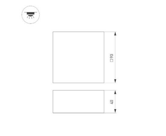 Встраиваемый светильник Arlight DL-GRIGLIATO-S90x90-6W Warm3000 051139, изображение 2