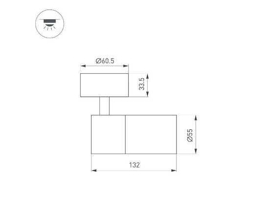 Спот Arlight SP-ARTEMIS-SURFACE-FLAP-R55-12W Day4000 051787, изображение 6