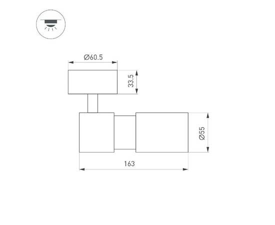Спот Arlight SP-ARTEMIS-SURFACE-FLAP-R55-12W Warm3000 051793, изображение 4