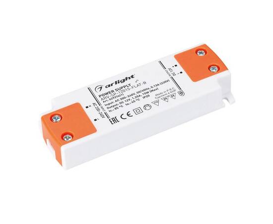 Блок питания Arlight ARV-SP-12015-FLAT-B (12V, 1.25A, 15W) 029276(1)