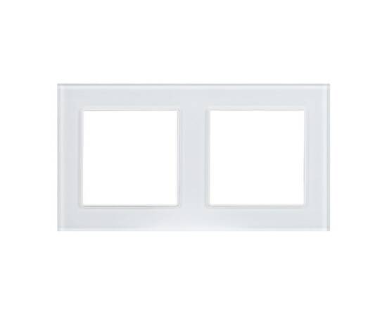 Рамка двухместная Arlight FRM-GLARE-GS-2-WH 043796, изображение 3