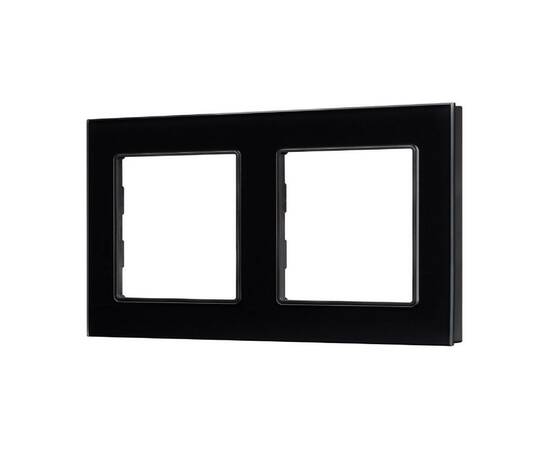 Рамка двухместная Arlight FRM-GLARE-GS-2-BK 043797