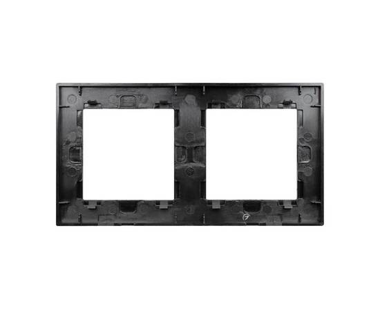 Рамка двухместная Arlight FRM-GLARE-GS-2-BK 043797, изображение 3