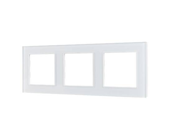 Рамка трехместная Arlight FRM-GLARE-GS-3-WH 043799