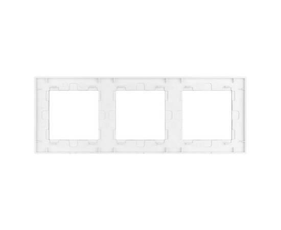 Рамка трехместная Arlight FRM-GLARE-GS-3-WH 043799, изображение 3