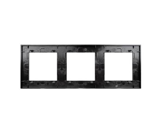 Рамка трехместная Arlight FRM-GLARE-GS-3-BK 043800, изображение 2