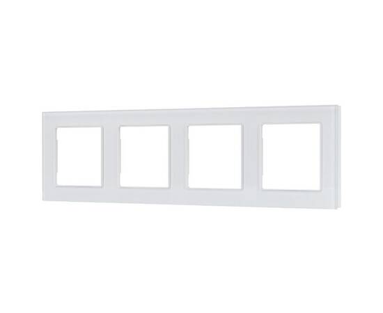 Рамка четырехместная Arlight FRM-GLARE-GS-4-WH 043802