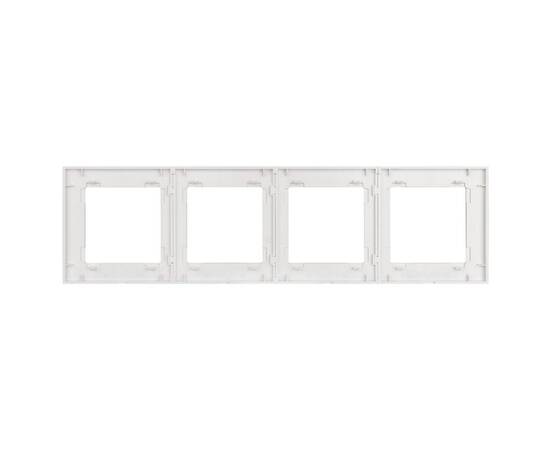 Рамка четырехместная Arlight FRM-GLARE-GS-4-WH 043802, изображение 2