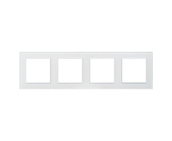 Рамка четырехместная Arlight FRM-GLARE-GS-4-WH 043802, изображение 3