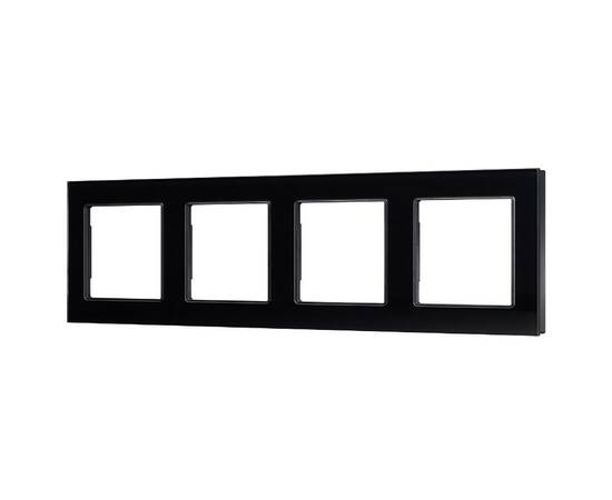 Рамка четырехместная Arlight FRM-GLARE-GS-4-BK 043803