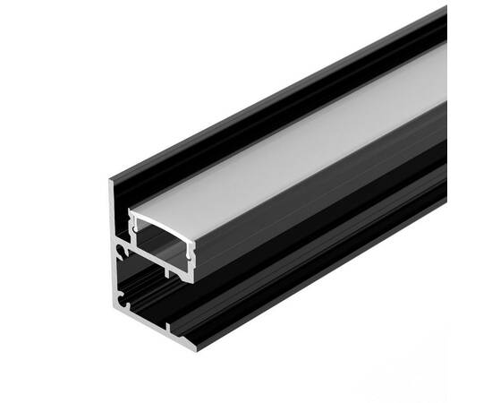 Алюминиевый профиль Arlight WALL-2228-2000 ANOD BLACK 050488