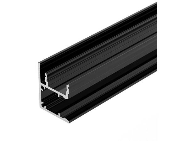 Алюминиевый профиль Arlight WALL-2228-2000 ANOD BLACK 050488, изображение 2