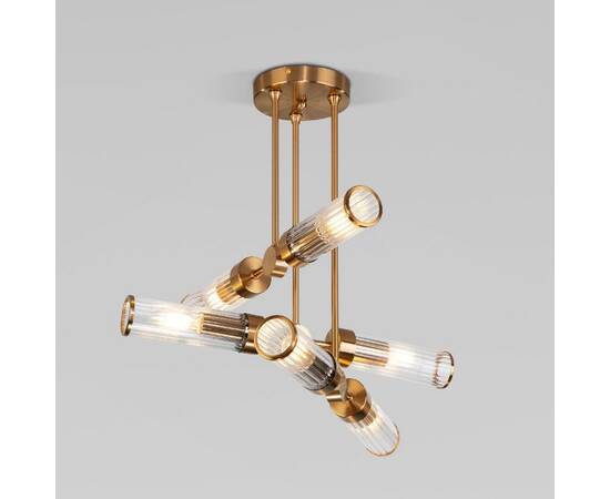 Потолочная люстра Eurosvet Oriens 60166/6 латунь Smart a068071, изображение 4