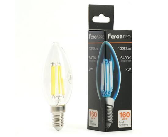 Лампа светодиодная Feron LB-1208 E14 8W 6400K 51249, изображение 8