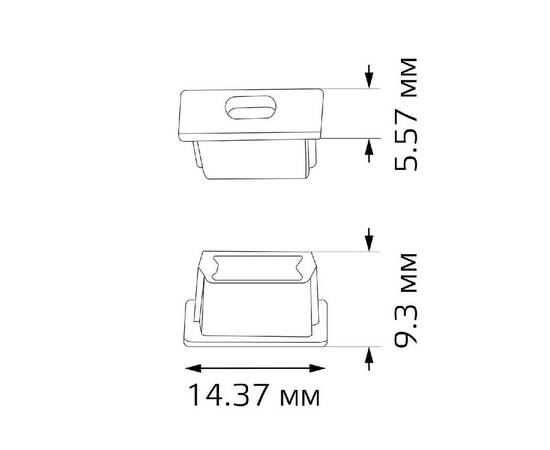 Заглушка для профиля (2 шт.) Gauss BT480, изображение 4