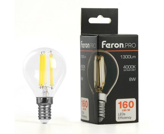 Лампа светодиодная Feron LB-1708 E14 8W 4000K 51260, изображение 9