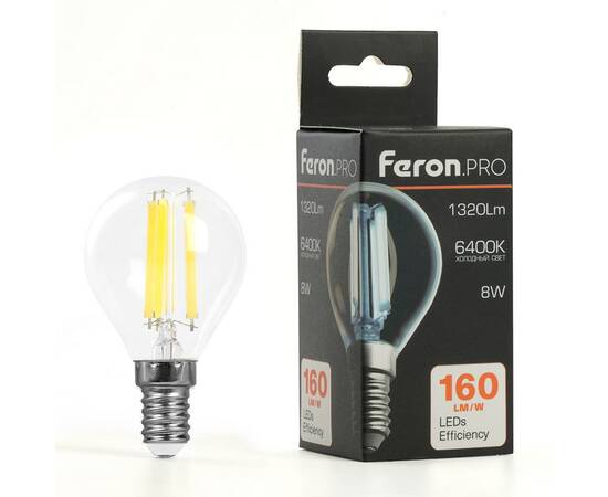 Лампа светодиодная Feron LB-1708 E14 8W 6400K 51261, изображение 9