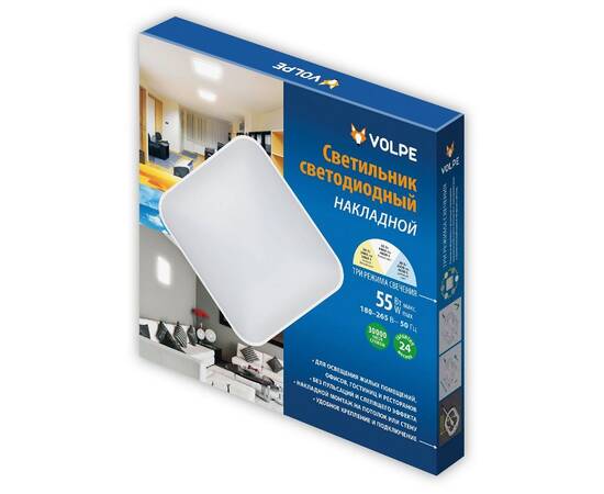 Настенно-потолочный светильник Volpe ULI-Q110 55W/3000K+4000K+6500K/S45 WHITE UL-00011443, изображение 3