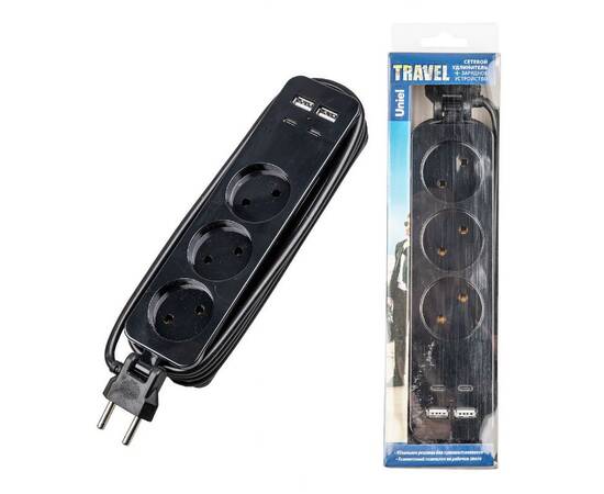 Удлинитель Uniel S-CT3-1,8UC BLACK UL-00011139