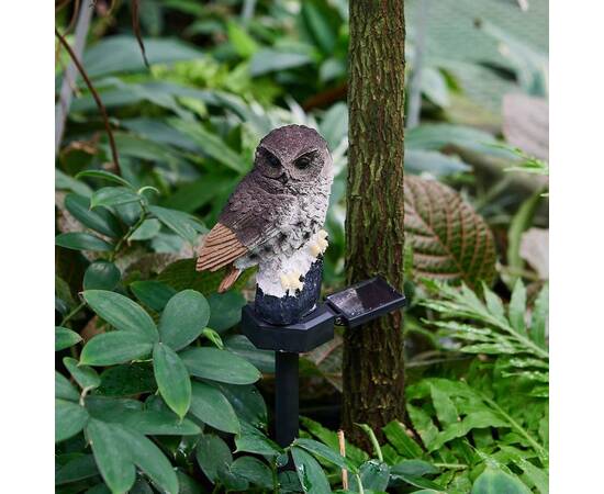 Садовый светильник на солнечной батарее Uniel USL-S-829/PM290 BROWN OWL UL-00011605, изображение 2