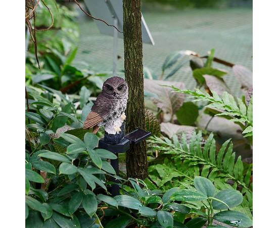 Садовый светильник на солнечной батарее Uniel USL-S-829/PM290 BROWN OWL UL-00011605, изображение 3