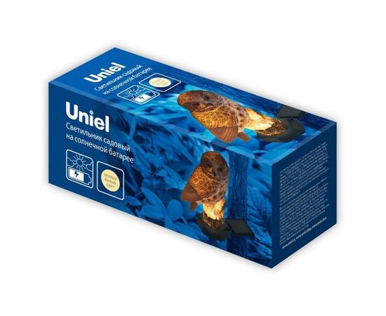 Садовый светильник на солнечной батарее Uniel USL-S-829/PM290 BROWN OWL UL-00011605, изображение 4